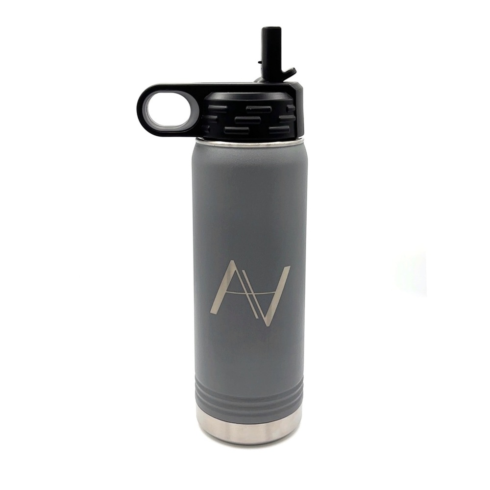 Black Water Bottle (20oz) | Arthur Alan